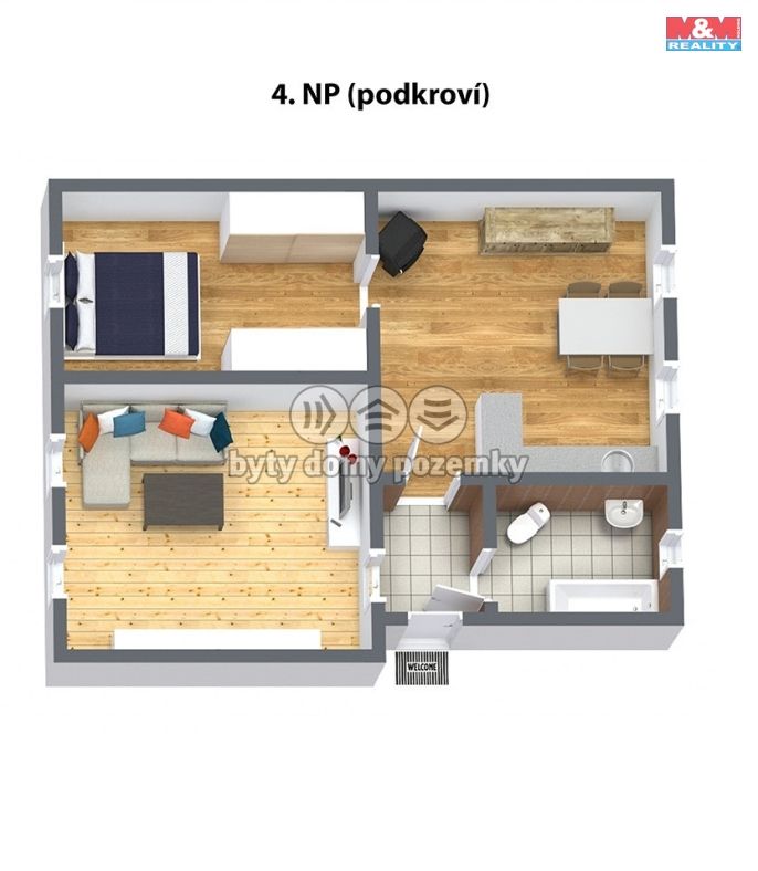 Prodej, Byt 2+1, Aš