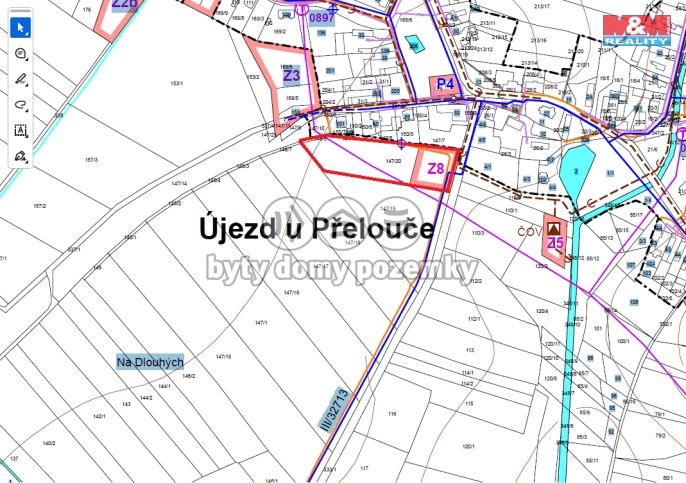 Prodej, Pozemek k bydlení, Újezd u Přelouče