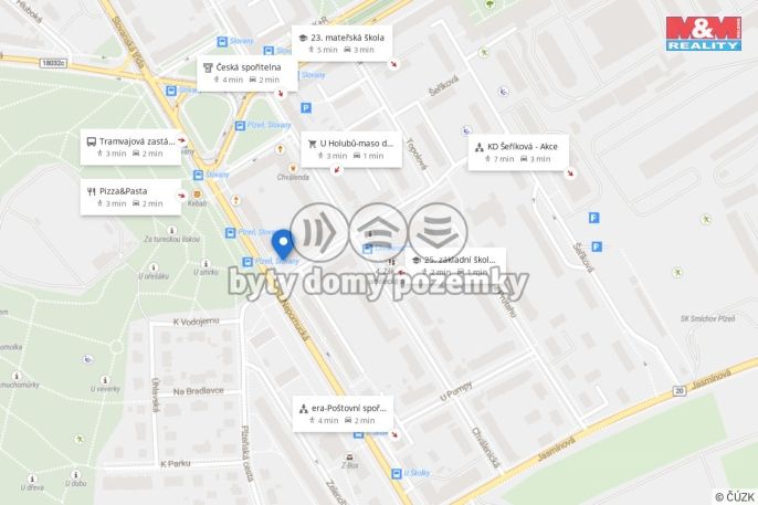 Pronájem, Byt 2+kk, Plzeň