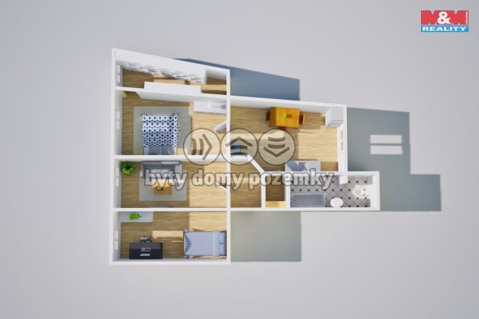 Prodej, Byt 3+1, Trmice