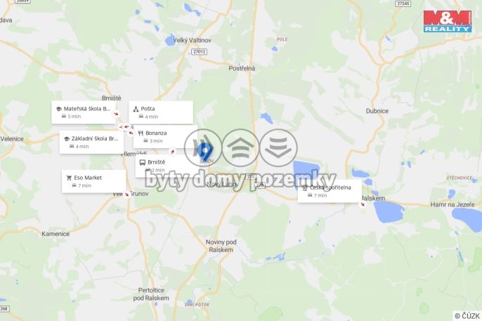 Pronájem, Byt 1+1, Brniště