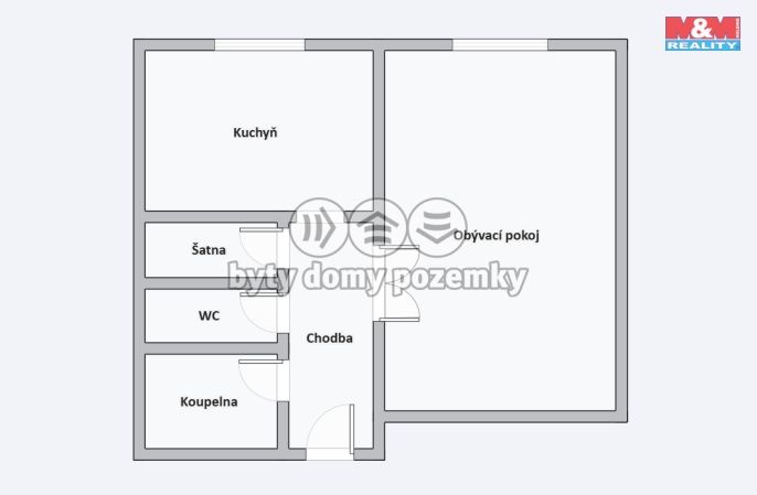 Prodej, Byt 1+1, Most
