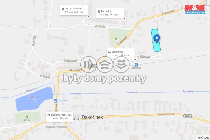 Prodej, Pozemek k bydlení, Oskořínek