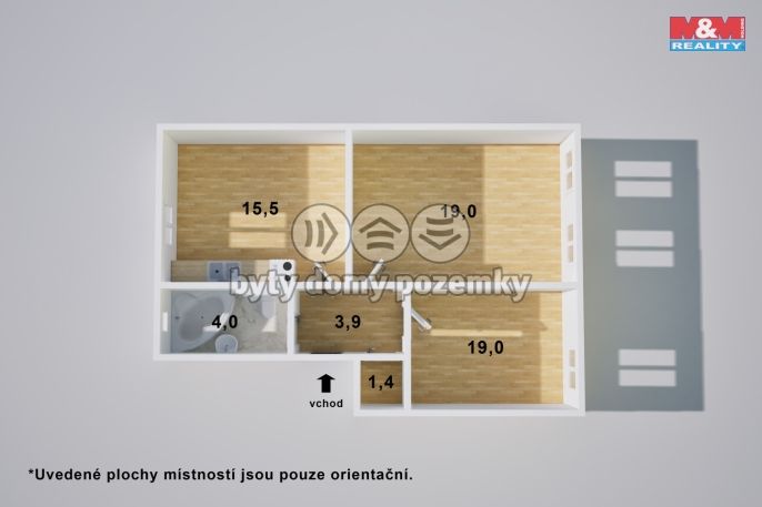Prodej, Byt 2+1, Ústí nad Labem