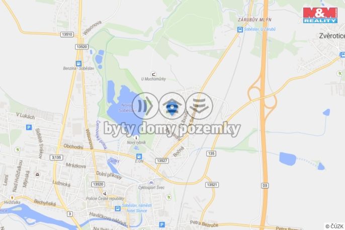 Pronájem, Byt 3+kk, Soběslav