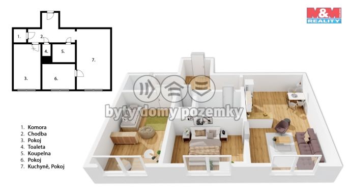 Prodej, Byt 3+kk, Hradec Králové