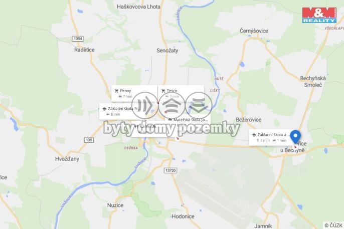 Pronájem, Byt 3+1, Sudoměřice u Bechyně