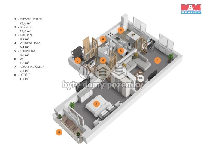 Prodej, Byt 2+1, Hradec Králové