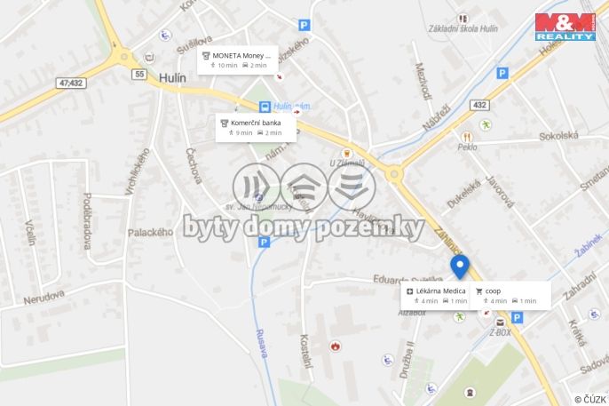 Prodej, Byt 3+1, Hulín