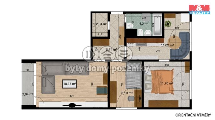 Prodej, Byt 3+1, Jablonné v Podještědí