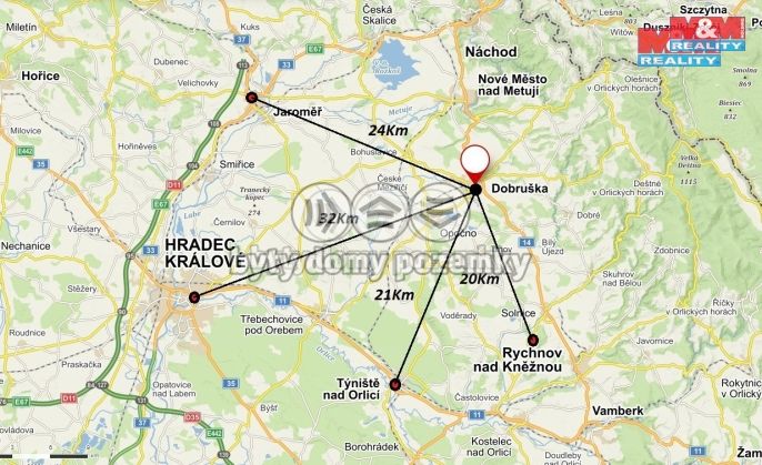 Pronájem, Byt 2+1, Dobruška