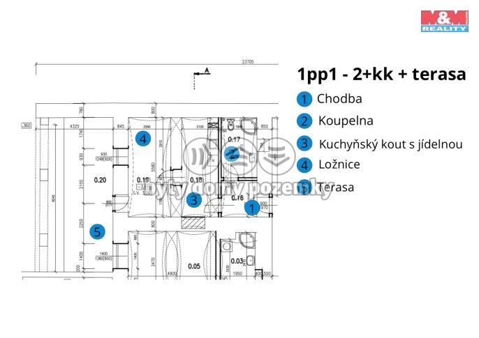 Pronájem, Byt 2+kk, Příseka