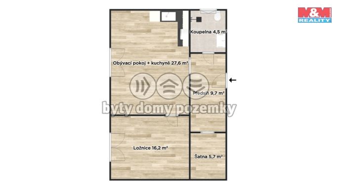 Pronájem, Byt 2+kk, Nymburk