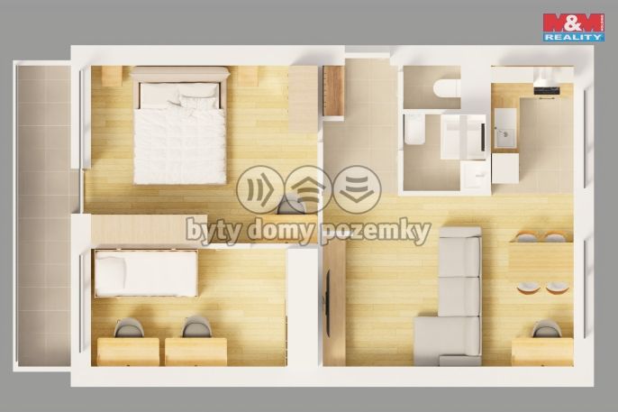 Prodej, Byt 3+1, Pardubice