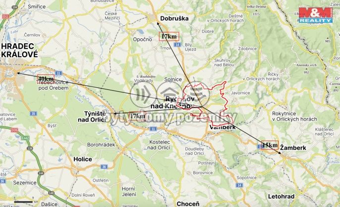 Pronájem, Byt 2+kk, Rychnov nad Kněžnou