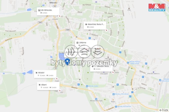 Prodej, Byt 3+1, Milevsko