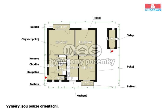 Pronájem, Byt 3+1, Plzeň