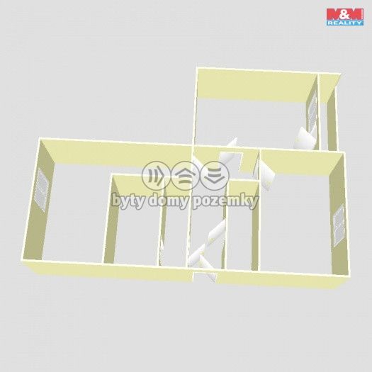 Pronájem, Byt 2+1, Jirkov