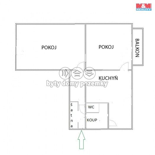 Pronájem, Byt 2+1, Vamberk