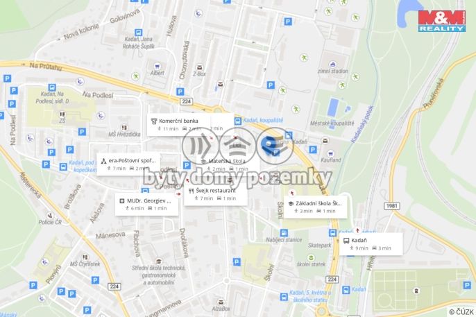 Prodej, Byt 1+kk, Kadaň