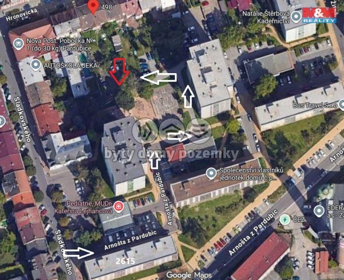 Pronájem, Garážové stání, Pardubice