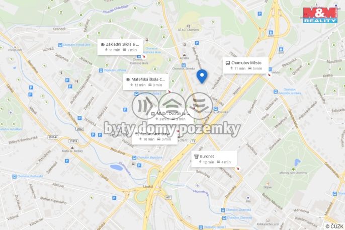 Pronájem, Byt 2+1, Chomutov