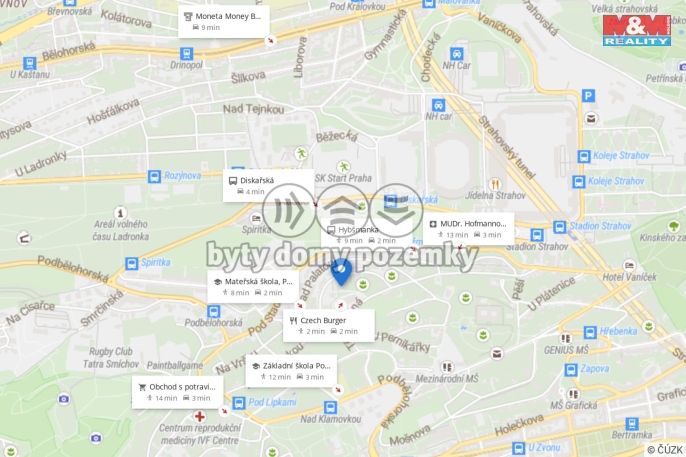 Pronájem, Byt 3+1, Praha