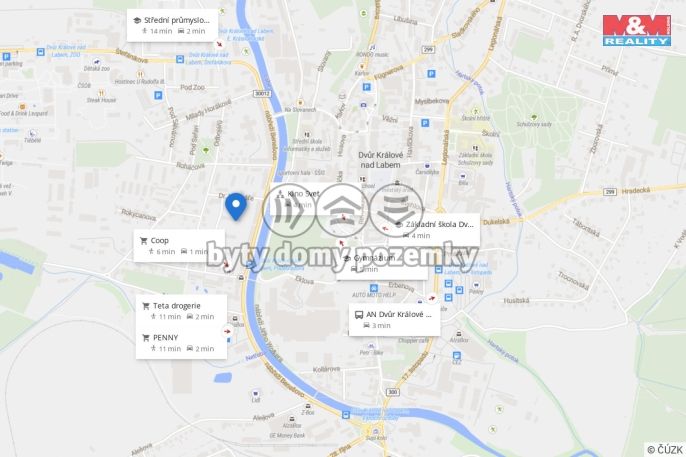 Pronájem, Byt 1+kk, Dvůr Králové nad Labem