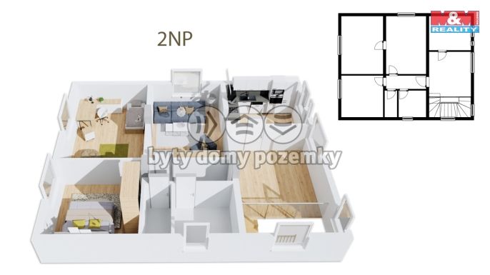 Prodej, Rodinný dům, Ořech