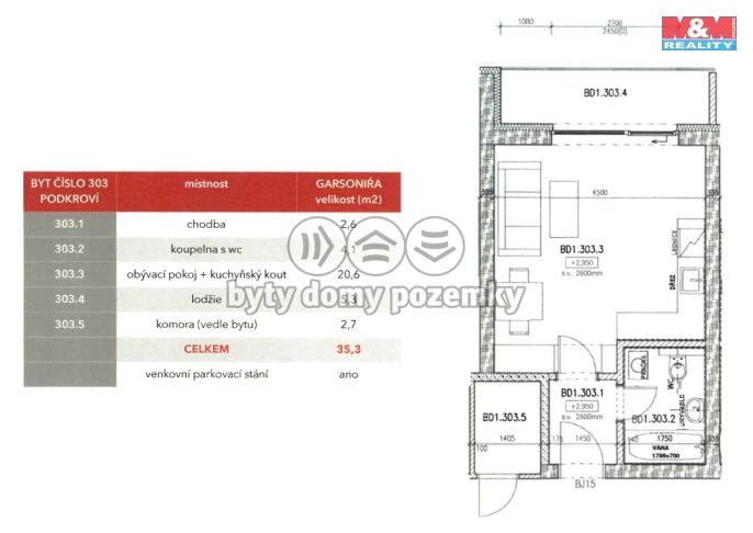 Pronájem, Byt 1+kk, Uhlířské Janovice