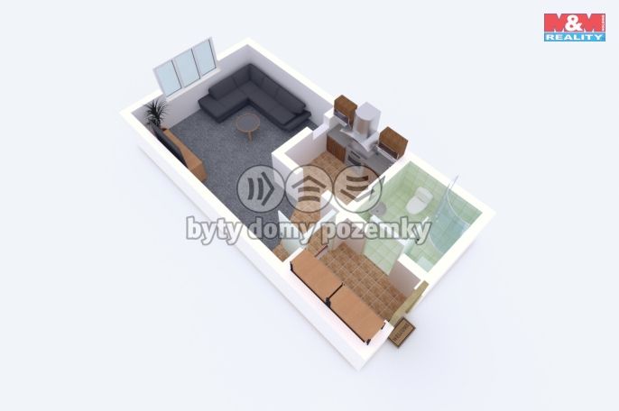 Prodej, Byt 1+kk, Tanvald