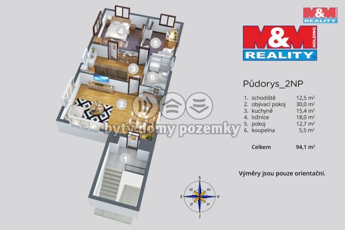 Pronájem, Byt 3+1, Mikulášovice