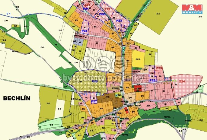 Prodej, Pozemek k bydlení, Bechlín