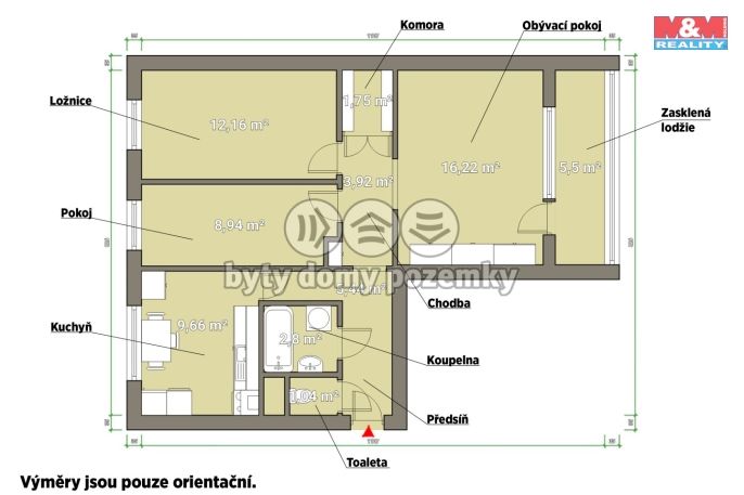 Pronájem, Byt 3+1, Plzeň