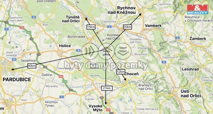 Prodej, Pozemek k bydlení, Čermná nad Orlicí