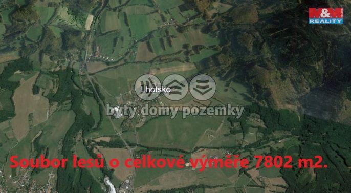 Prodej, Les, 7802 m², Lhotsko