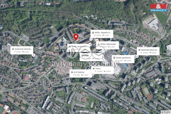 Prodej, Byt 4+1, Sokolov