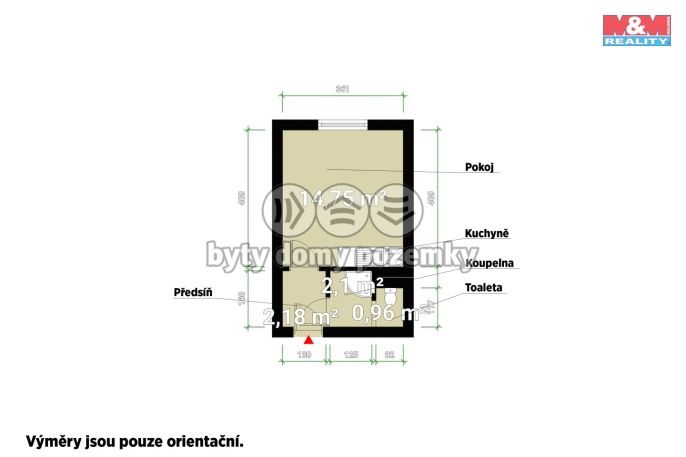 Pronájem, Byt 1+kk, Plzeň