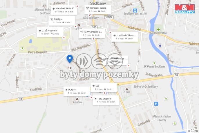 Prodej, Byt 4+1, Sedlčany