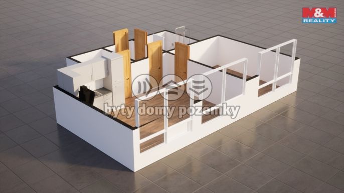 Pronájem, Byt 2+kk, Jablonné v Podještědí