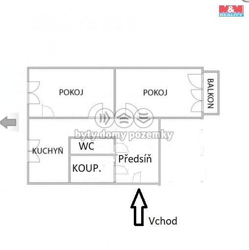 Pronájem, Byt 2+1, Přelouč