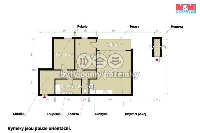 Pronájem, Byt 3+kk, Plzeň