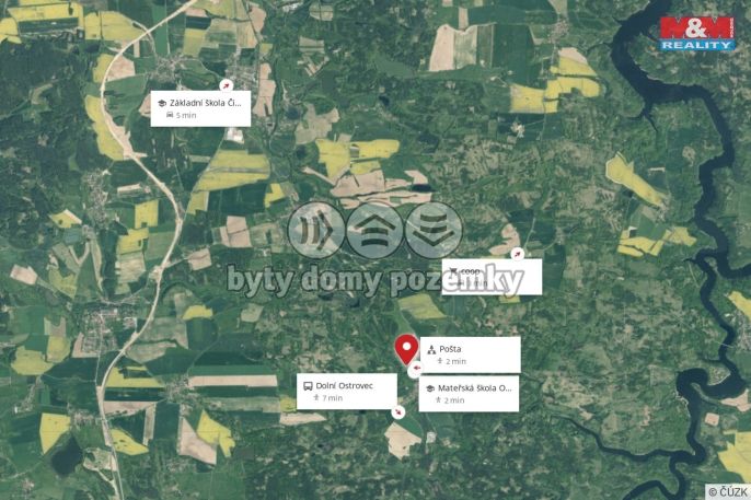 Prodej, Pozemek k bydlení, Ostrovec