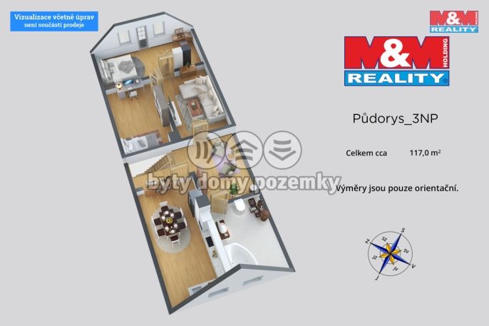 Prodej, Byt 3+1, Ústí nad Labem