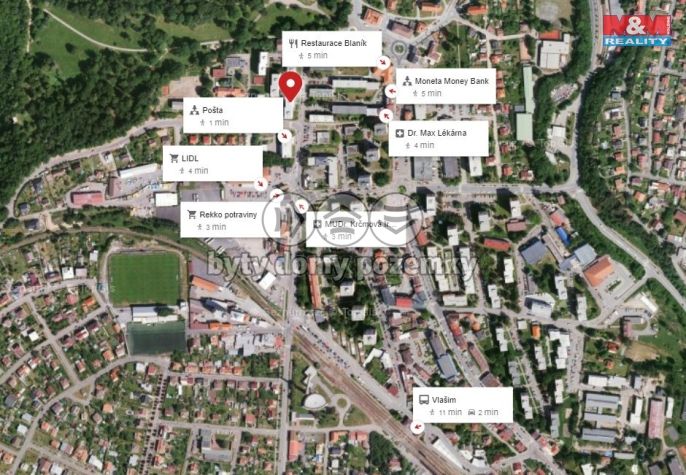 Pronájem, Byt 1+1, Vlašim