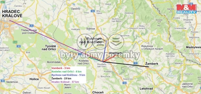 Pronájem, Byt 2+1, Doudleby nad Orlicí