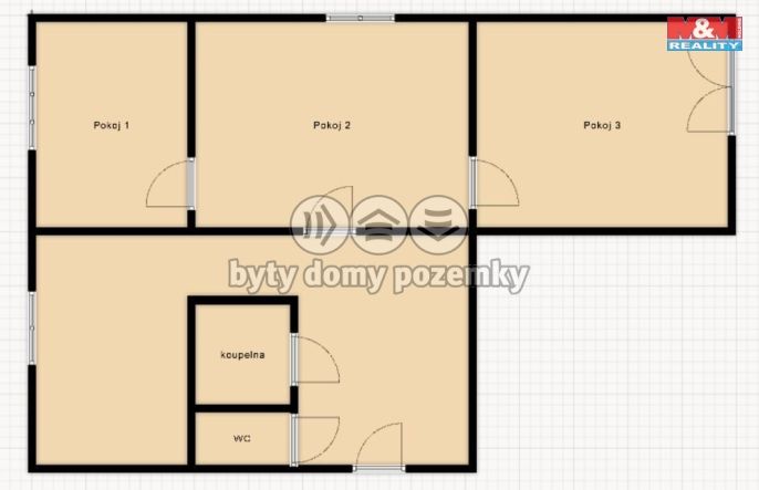Pronájem, Byt 3+1, Ostrava
