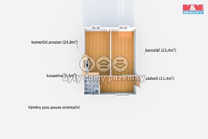 Pronájem, Kancelářský prostor, Dobřany