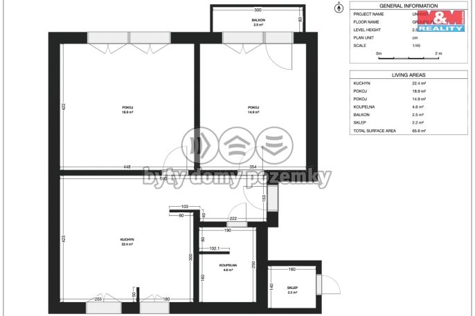Prodej, Byt 3+kk, Unhošť