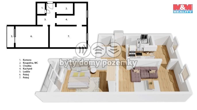 Prodej, Byt 2+1, Hradec Králové